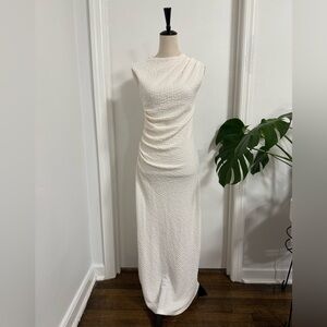 H&M Elegant Cream Maxi Dress